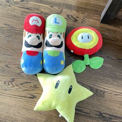 Mario Brothers Plushies 