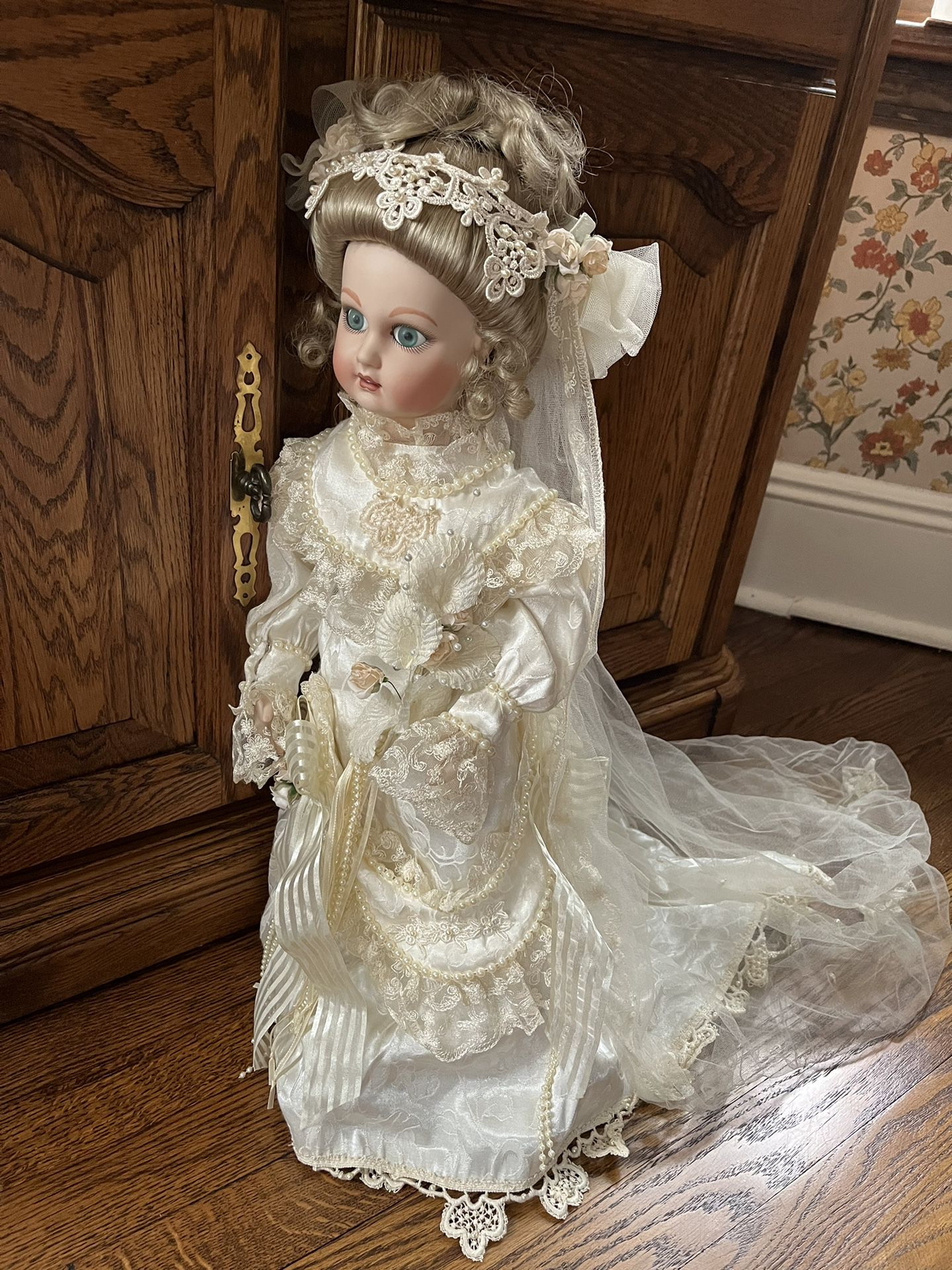 Vintage Doll —-a Bride 