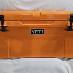 *NEW WITH TAG* Yeti Tundra 65 Hard Cooler in  Limited Edition King Crabe Orange KCO with Dry Goods Basket. $350