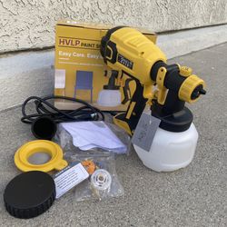 Paint Sprayer, 700W HVLP High Power Electric Spray Paint Gun with 40 Fl Oz Container, Adjustable Spray Width, 4 Nozzles & 3 Patterns