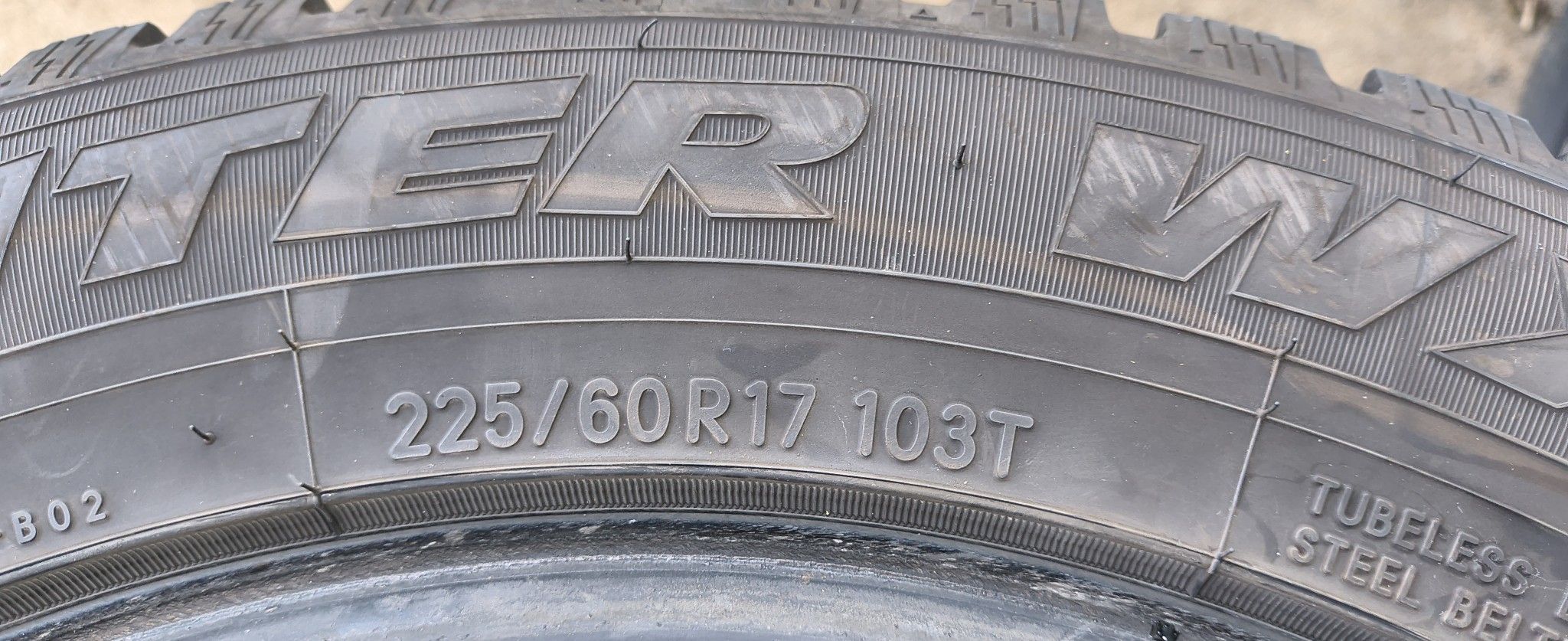  4 Set Tires 225-60-R17 Used  Great Condition 
