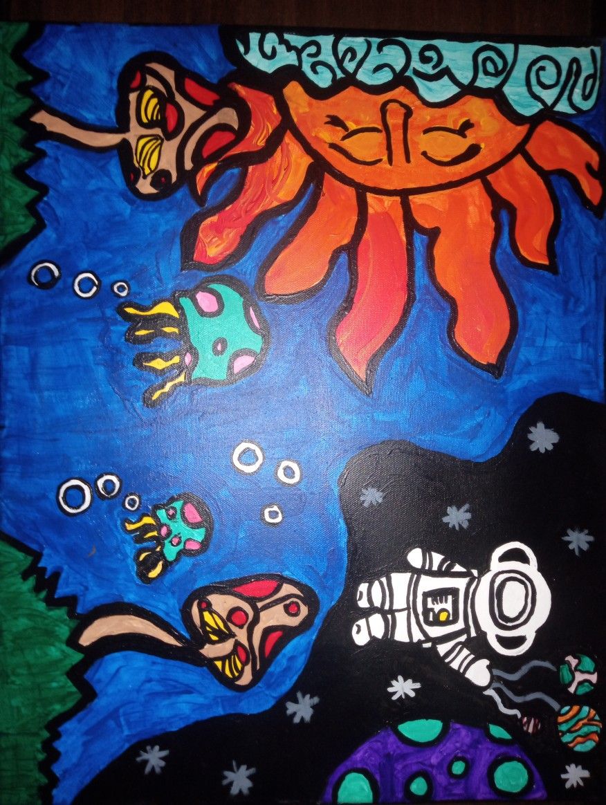 My Trippy Space Painting