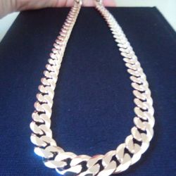 Deep Gold Plated Big Thick Necklace Chain Jewelry 