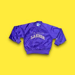 Vintage LA Lakers logo 7 windbreaker jacket 