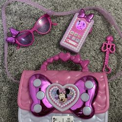 Minnie Mouse Purse with Contents