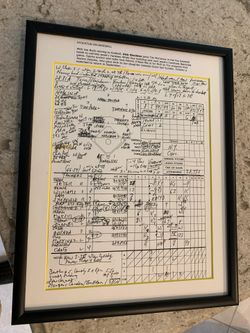 Dick Stockton score card