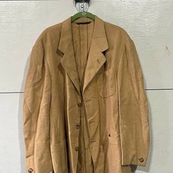 Bobby Jones Men’s Blazer Tan Sport Coat Vintage Casual Jacket