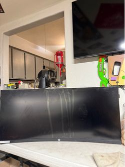 Hp curved 34in monitor broken