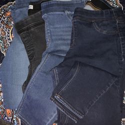 4 Pair Old Navy Rockstar Jeans  20 Tall ! 