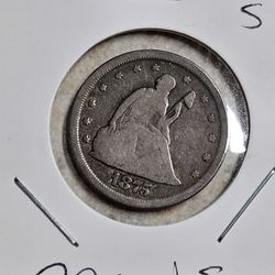 1875 S 20 Cent Piece