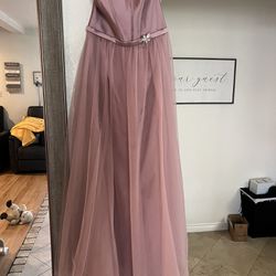 Mauve Pink Tulle Dress - 4