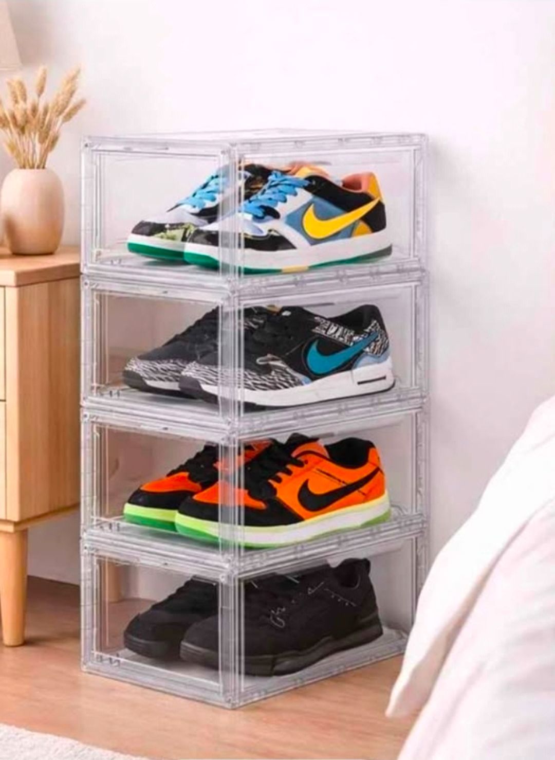 Stock box stackable new