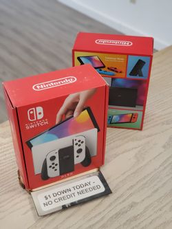 Nintendo Switch OLED Gaming Console Brand New - $1 DOWN TODAY, NO CREDIT NEEDED - WARRANTY INCLUDED
