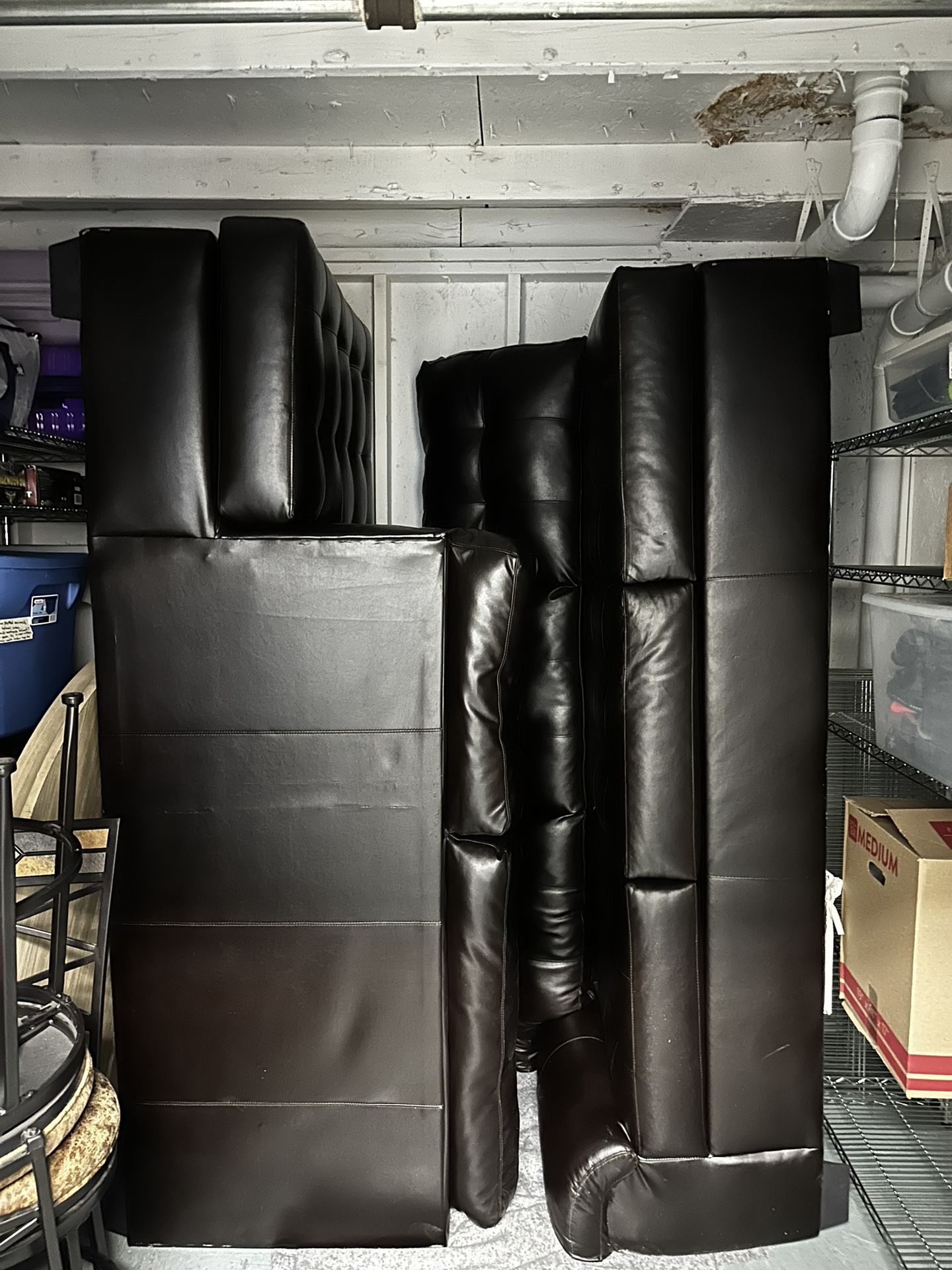 Connecting Leather Sofas