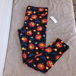 HALLOWEEN LEGGINGS XLARGE (16-18) FITTED HIGH RISE