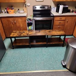 68 Inch Long TV Stsnd With Power Outlets.  