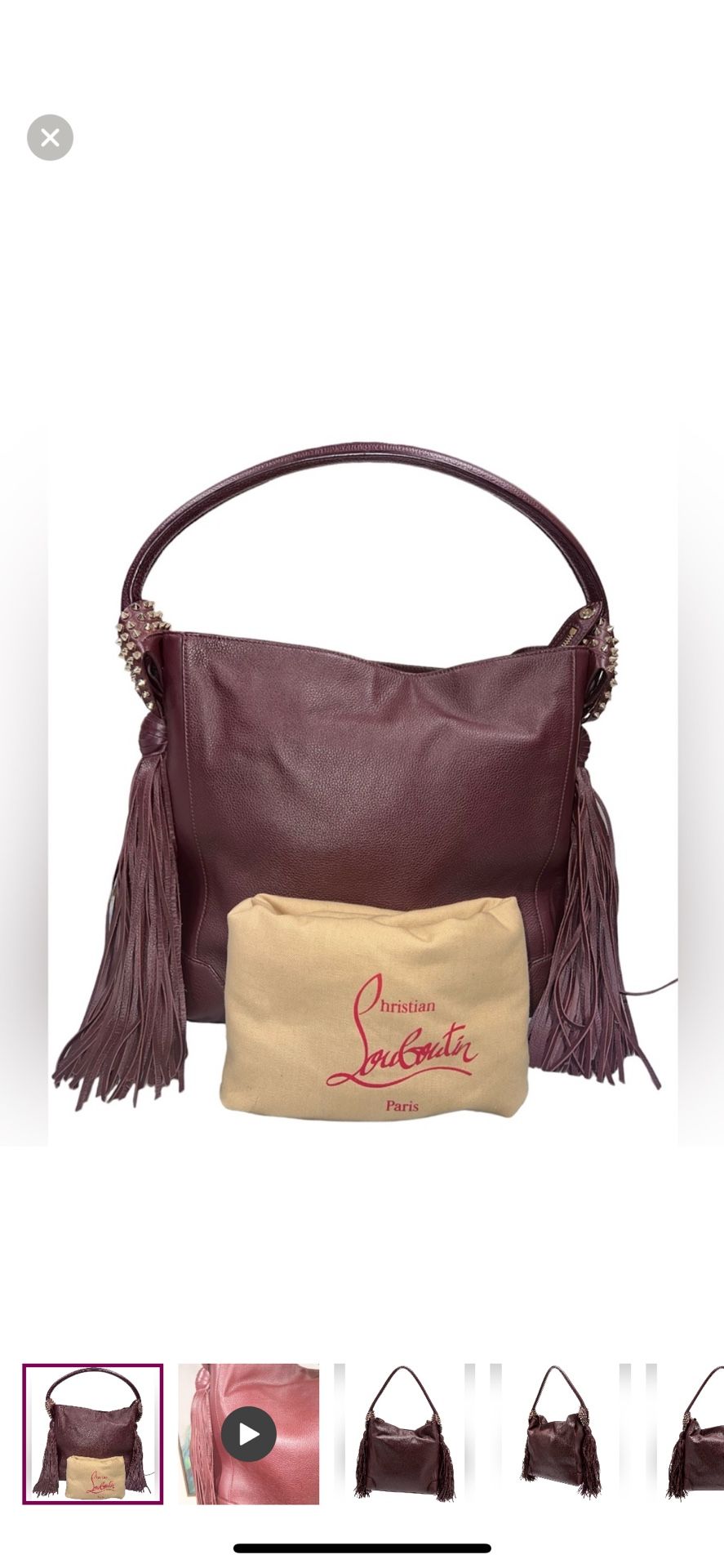 Authentic Christian Louboutin Hobo Bag