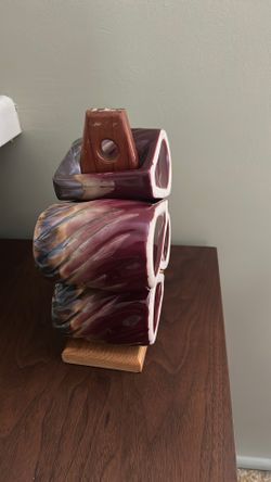 Vintage Rodolfo Padilla Mugs with Stand