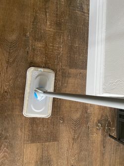 Mop with reusable terry cloth pad