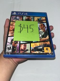 Clean PlayStation PS4 PS5 Video Game Grand Theft Auto V GTA 5