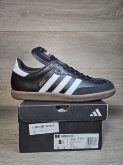 Adidas Samba Classic Core Black / White Mens 8.5 / Womens 9.5 New In Box 034563