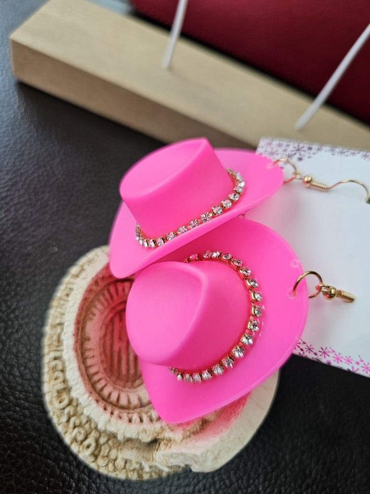 Pink COWGIRL EARRINGS 