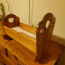 Wood doll cradle for sale