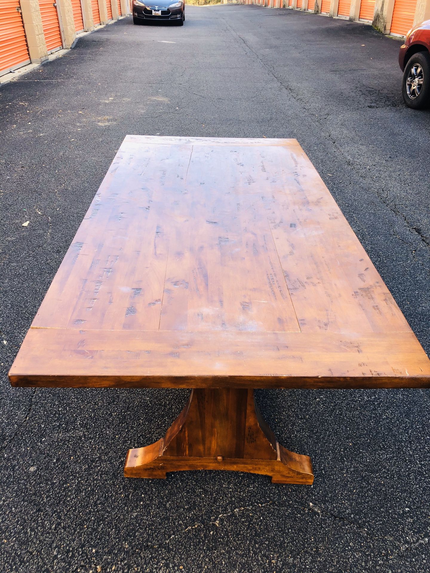 Solid wood dining table or breakfast table original and heavy table
