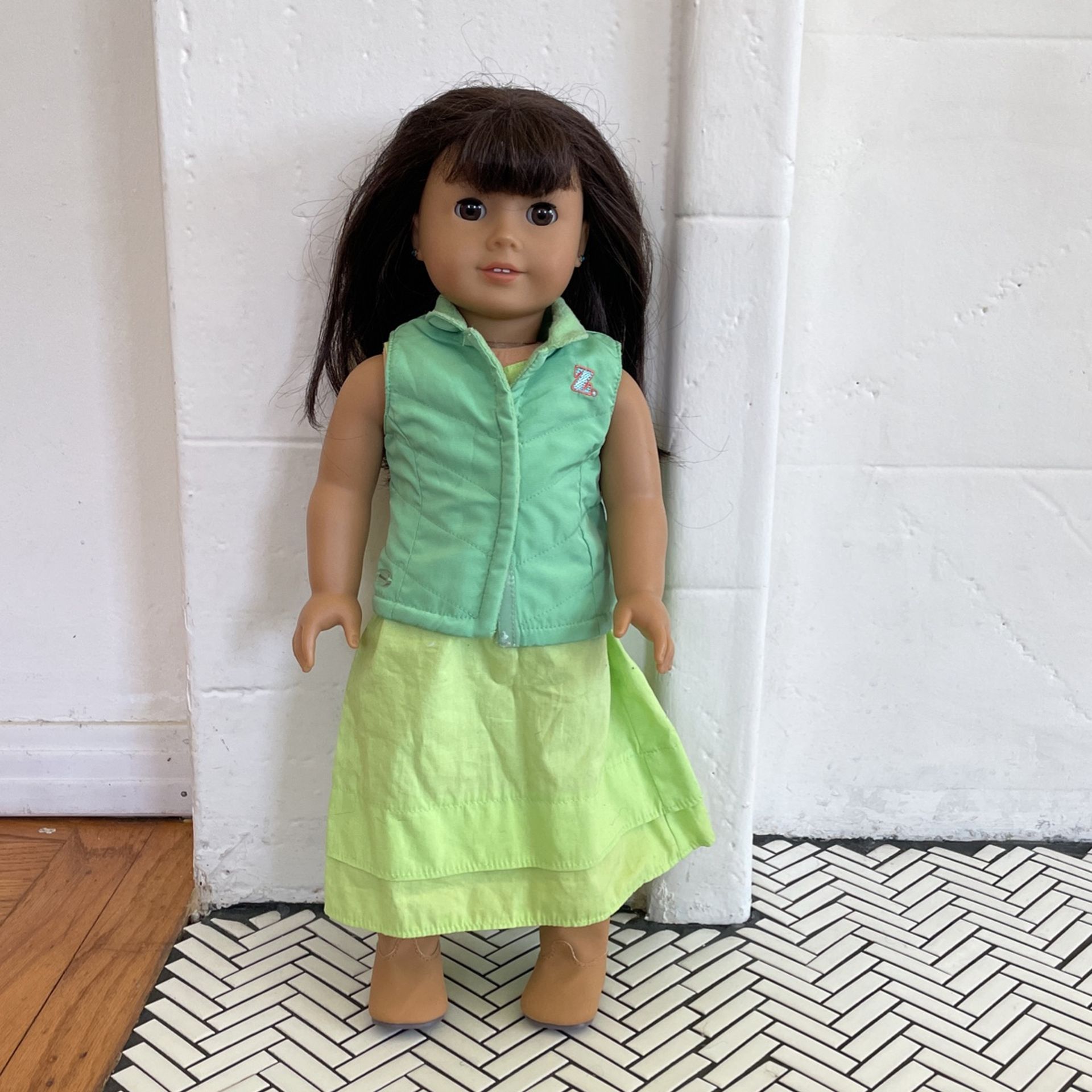AMERICAN GIRL 18 inch Doll with Pierced Ears