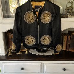 Black And Gold Bolero Jacket 