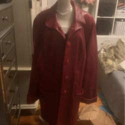 Women’s Punto Leather Coat Vintage 