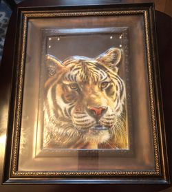 Tiger close-up wall art