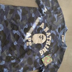 Blue Camo Bathing Ape Shirt
