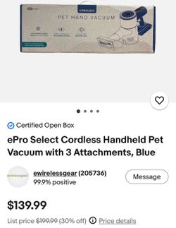 Pet hand vacuum