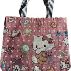 Hello Kitty Canvas Tote Bag 