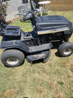 Riding mower, need new battery and engine service. it will start with a jump start. The belt from the cutting blade needs to be replaced it falls off,