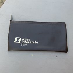 First Interstate bank Money Bag Vintage
