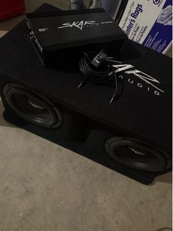 Dual 8 subwoofer skar