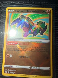 Pokemon card radiant hawlucha