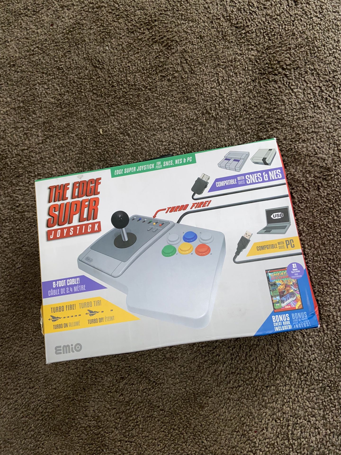 Pc/ Nes &Snes Classic Turbo Fighting Joystick Controller Pad