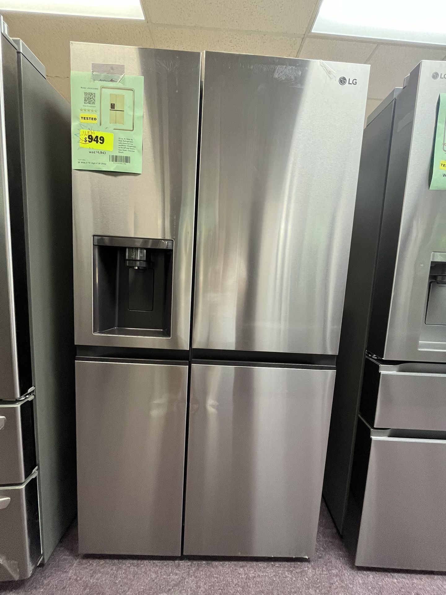 FINAL PRICE 🛑⚠️ Refrigerator 36” Inches New Open Box And 1 Year Warranty