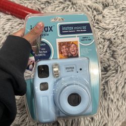 Blue instax camera
