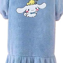 Melody Fuzzy Pajama for Women Soft Plush Robe Sleepwear Loungewear Warm House Coat Onesie 
