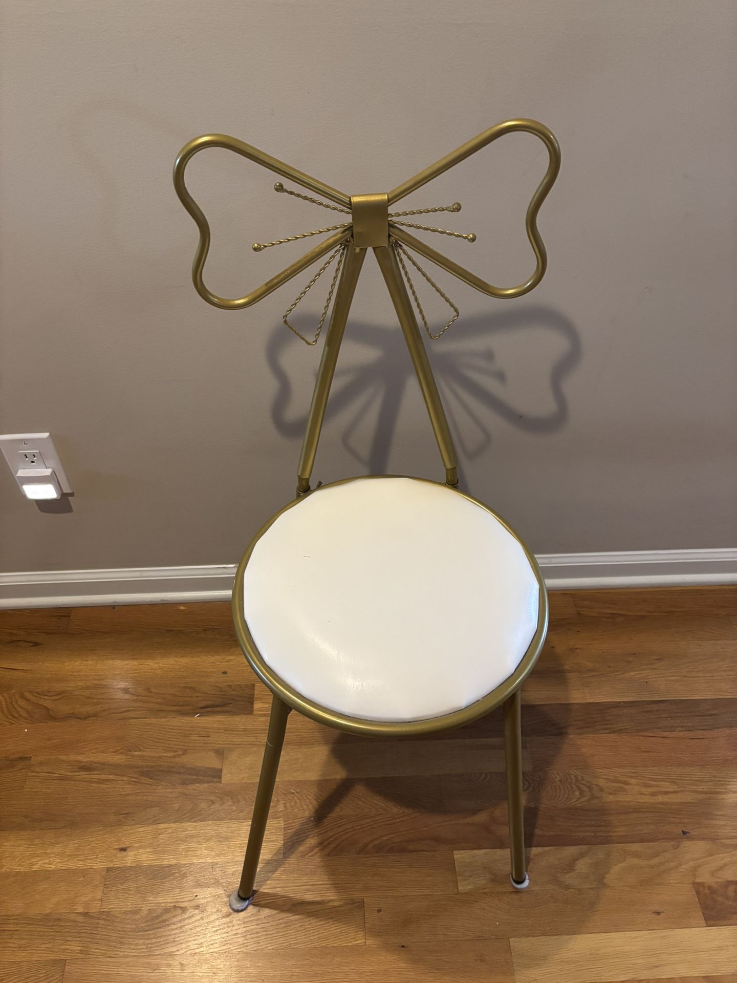 Gold Butterfly Vanity Chair
