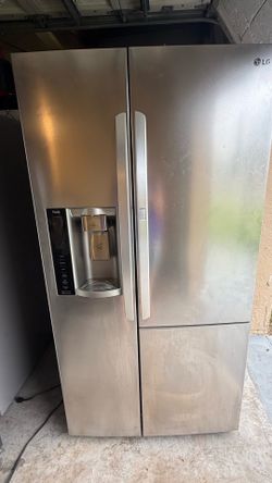 LG Refrigerator two doors inside