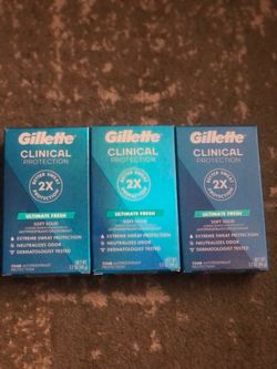 3 gillette clinical Deodorant