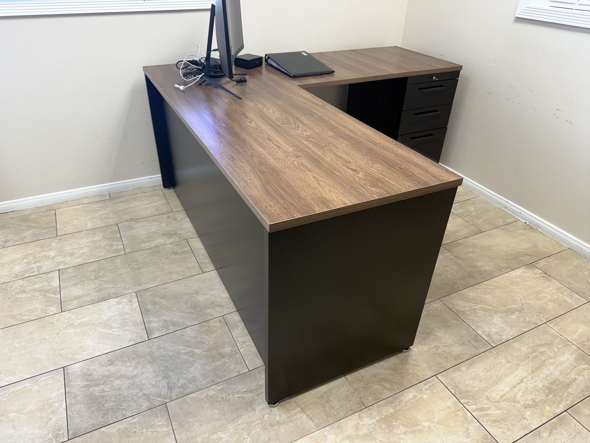 Cb- Executive Modern L Shape Office Desk, Computer Desk, Office Desk, Small Desk, Wood Desk, Custom Desk, Metal Desk, Office Furniture,