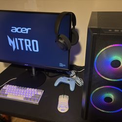 GAMING PC/mouse & keyboard/240 Hz 27 inch gaming monitor