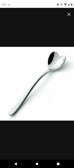 Alessi Heart Shaped Spoons - Delta Airlines Italian Design, 5" Long