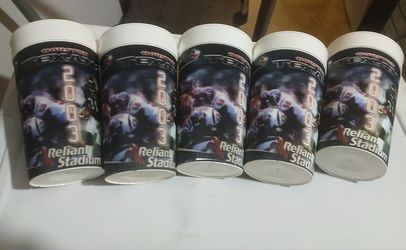 5 Houston Texans Stadium Cups $6 for all